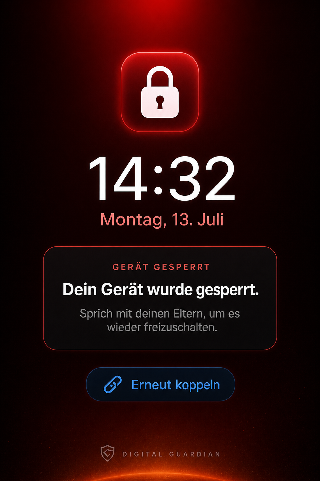 Sperrbildschirm: Gerät wurde automatisch gesperrt